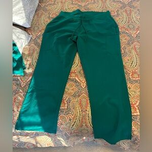 Hunter green mandala scrub pants